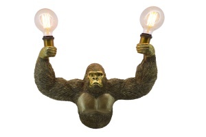 APLICA, KING APE 50CM, REALIZATA DIN POLIRASINA, CULOARE AURIE, REALIZATA MANUAL, ARTIM GROUP SELECTION - Img 5