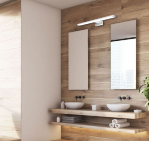 APLICA LED BAIE MIRROR CHROME APP369-1W, 12 W, 60 cm, CROM/ARGINTIU, DIN METAL CROMAT, STIL MODERN, TU - Img 6