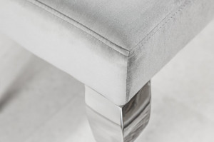 BANCHETA, 170CM, BAROCK 170CM, ARGINTIE, DESIGN MODERN - Img 7