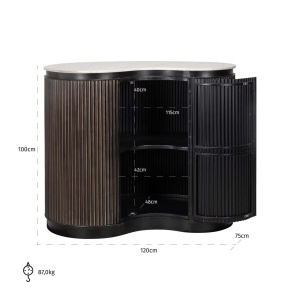 BAR MAYFIELD 211822, 7771, MARO, CONFECTIONAT DIN MARMURA SI METAL, STIL MODERN - Img 2