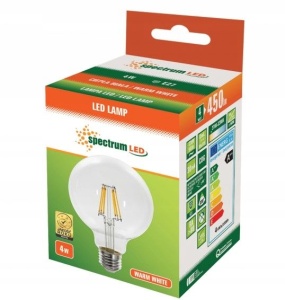 Bec LED Cald E-27 230V 4W Sfera 13763 - Img 2