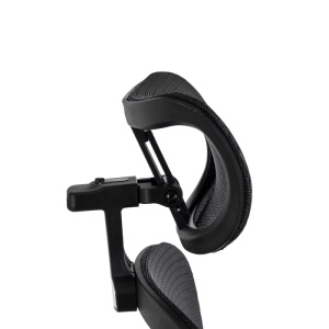 BESTSELLER! SCAUN DE BIROU ERGONOMIC, ARTIM MEBLE, REALIZAT DIN MATERIAL TEXTIL NEGRU, STIL MODERN - Img 6
