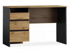 BIROU B-005, 120 CM, STEJAR WOTAN/ANTRACIT, DIN PAL LAMINAT, STIL MODERN