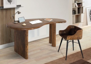 BIROU ELEGANT 172CM, 2194, LEMN DE TEC, MODEL DEOSEBIT, ARTIM GROUP SELECTION - Img 2