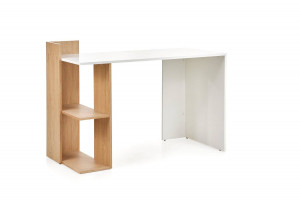 BIROU FINO, STEJAR AURIU/ALB, DIN MDF LAMINAT, STIL MODERN - Img 2