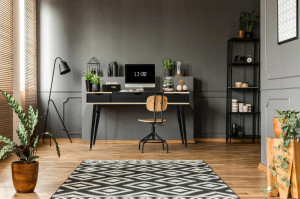 BIROU MODERN, LOFT DESK 190303 DIN METAL SI MDF, ACCENTE SCANDINAVE, TUI - Img 3
