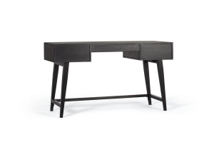 BIROU VARANASI 132CM, REALIZAT DIN LEMN DE MANGO SI METAL, CULOARE MARO/NEGRU, GINER Y COLOMER - Img 2