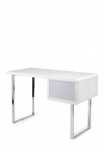 BIROU VEGA 120CM, CU 2 SERTARE, METAL SI MDF LUCIOS, COD 4669 - Img 7