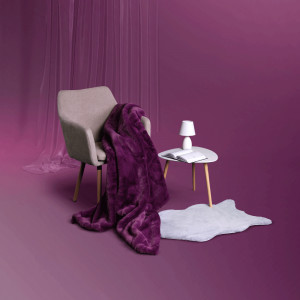 Blană artificială, violet, 60x90, RABIT TIPUL 6, 0000229886 - Img 2