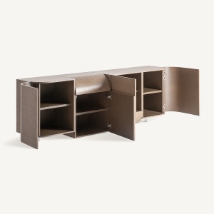 BUFET AKSARAY 220CM, CULOARE STEJAR/MARO, DIN LEMN STEJAR, STIL ART DECO, ARTIM GROUP SELECTION - Img 3