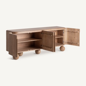 BUFET EXCLUSIVIST BOCKSBERG 211CM, LEMN DE MANGO SCULPTAT, STIL CONTEMPORAN, VICAL HOME - Img 3