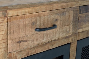 BUFET LIVING, 100CM, LEMN DE MANGO SI METAL, REALIZAT MANUAL, ARTIM GROUP SELECTION - Img 7