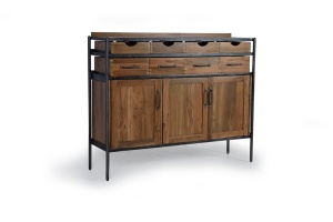 BUFET LIVING 140CM, COD 1457, DIN LEMN DE TEC SI METAL, ARTIM GROUP SELECTION - Img 2