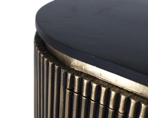 BUFET LIVING, 150CM, LEMN MASIV DE MANGO, CULOARE BRONZ/NEGRU, ARTIM GROUP SELECTION - Img 7