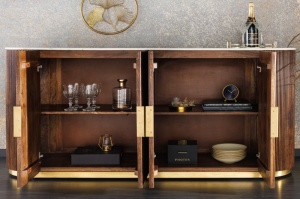 BUFET LIVING, 180CM, LEMN MASIV DE MANGO, MARMURA SI METAL, ARTIM GROUP SELECTION - Img 2