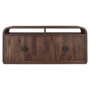 BUFET LIVING BALDWIN 180cm, REALIZAT DIN LEMN DE MANGO, CULOARE MARO, STIL MODERN - Img 5