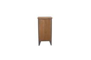 BUFET LIVING DEOSEBIT, NAUTILUS 80CM, REALIZAT DIN LEMN DE PIN SI METAL, CULOARE MARO ANTICHIZAT/NATUR, ARTIM GROUP - Img 6