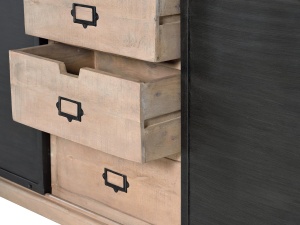 BUFET LIVING INDUSTRIAL160CM, DIN LEMN DE MANGO SI METAL, CULOARE NATUR SI GRI INCHIS, ARTIM GROUP SELECTION - Img 3