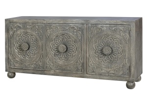 BUFET LIVING LIORA 172CM, DIN LEMN DE MANGO, CULOARE GRI ANTICHIZAT, ARTIM GROUP SELECTION