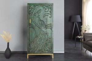 BUFET LIVING, PEACOCK 170CM, LEMN DE MANGO, 3D, VERDE ANTICHIZAT, ARTIM GROUP SELECTION - Img 4
