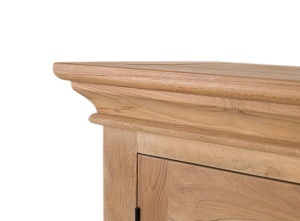 BUFET LIVING PISTOIA 180CM, REALIZAT DIN LEMN DE TEC SI STICLA, CULOARE NATUR, STIL RUSTIC, ARTIM GROUP SELECTION - Img 7