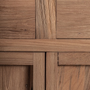BUFET LIVING SUKT 200CM, REALIZAT DIN LEMN DE TEC, REALIZAT MANUAL, FINISAJ NATUR/MARO, VICAL HOME - Img 5