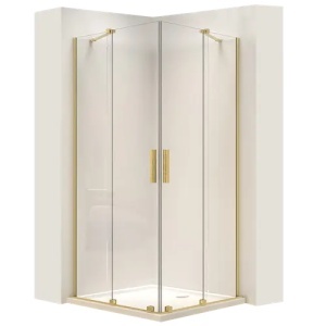 CABINA DE DUS MONTANA DOUBLE, GOLD BRUSH, 90X90, EASY CLEAN - Img 2