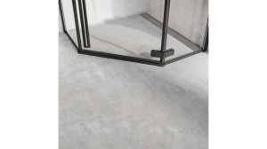 CABINA DE DUS REA DIAMOND, 90x90CM, NEGRU MAT, DIN STICLA, CALITATE SUPERIOARA - Img 2
