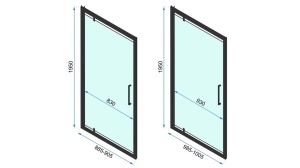 CABINA DE DUS REA RAPID SWING, 90x90CM, CROM, DIN STICLA, CALITATE SUPERIOARA - Img 6