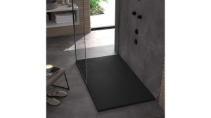 CADITA DE DUS REA MAGNUM, 120x80 CM, NEGRU, DIN COMPOZIT, CALITATE SUPERIOARA - Img 3
