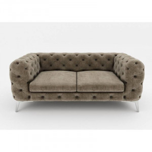 CANAPEA 2 LOCURI, CHESTERFIELD, DIN STOFA DE CALITATE, 185CM, CULOARE PERSONALIZATA - Img 6