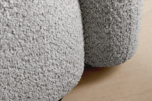 CANAPEA, ART DECO, 200CM, 3 LOCURI, MATERIAL BOUCLE GRI, ARTIM GROUP SELECTION - Img 8
