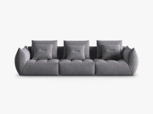 CANAPEA BLOOM, 4 LOCURI, 332 CM, DIVERSE CULORI SI MATERIALE, DESIGN DEOSEBIT - Img 1