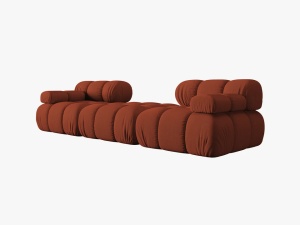 CANAPEA/COLTAR MODULAR BELLIS, 3 LOCURI, 188 CM, SCORTISOARA 44, TAPITERIE DIN CATIFEA 3D, DESIGN DEOSEBIT - Img 7
