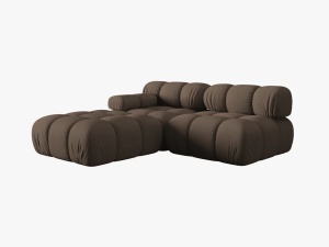 CANAPEA/COLTAR MODULAR BELLIS STANGA, 3 LOCURI, 282 CM, MARO 40, TAPITERIE DIN CATIFEA 3D, DESIGN DEOSEBIT - Img 3