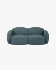 CANAPEA CU 2 LOCURI BLAIR, 194X 95, ALBASTRU DESCHIS, CU TAPITERIE DIN TEXTIL CHENILLE EDEN, MICADONI