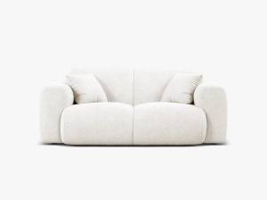 CANAPEA CU 2 LOCURI, MOLINO, 170 CM, ALB, CU TAPITERIE DIN TEXTIL BOUCLE BALOO, MICADONI