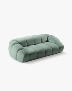 CANAPEA CU 3 LOCURI DIANA, VERDE MENTA, 234X114 CM, TAPITAT CU TAPITERIE DIN TEXTIL 3D SONIC, MICADONI - Img 3