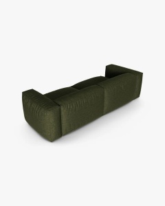 CANAPEA CU 3 LOCURI MARTINA, 120X184 CM, ADANCIME SCAUN 90 CM, VERDE, TAPITAT CU TAPITERIE DIN TEXTIL STRUCTURAT BOSTON, MICADONI - Img 3