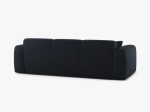 CANAPEA CU 3 LOCURI, MOLINO, 235 CM, ALBASTRU MARIN, CU TAPITERIE DIN TEXTIL CHENILLE EDEN, MICADONI - Img 3