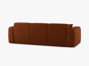 CANAPEA CU 3 LOCURI, MOLINO, 235 CM, CARAMIZIU, CU TAPITERIE DIN TEXTIL BOUCLE BALOO, MICADONI - Img 3