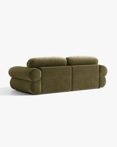 CANAPEA CU 3 LOCURI, OPHELIA, VERDE, 217 CM, CU TAPITERIE DIN TEXTIL CATIFEA VENUS, MICADONI - Img 4