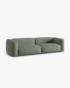 CANAPEA CU 4 LOCURI, MARTINA,VERDE MUSCHI, 320 CM, CU TAPITERIE DIN TEXTIL STRUCTURAT BOSTON, MICADONI - Img 2