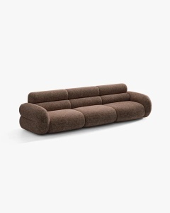 CANAPEA CU 4 LOCURI, NEO, MARO, 305X100 CM, TAPITAT CU TAPITERIE DIN TEXTIL CHENILLE SILENCIO, MICADONI - Img 2