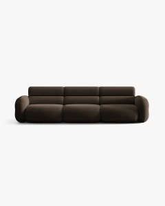 CANAPEA CU 4 LOCURI, NEO, MARO, 305X100 CM, TAPITAT CU TAPITERIE DIN TEXTIL BOUCLE BALOO, MICADONI