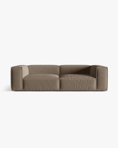 CANAPEA CU 4 LOCURI, NURIA CAPPUCCINO 250X110 CM, TAPITAT CU TAPITERIE DIN TEXTIL STRUCTURAT LIBERTY, MICADONI