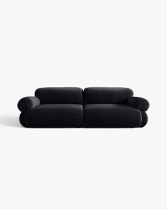CANAPEA CU 4 LOCURI, OPHELIA, ALBASTRU ROYAL, 257 CM, CU TAPITERIE DIN TEXTIL CATIFEA VENUS, MICADONI