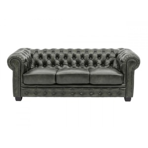 CANAPEA DE LUX CHESTERFIELD 200CM, DIN PIELE NATURALA, CULOARE VERDE, ARTIM SELECTION