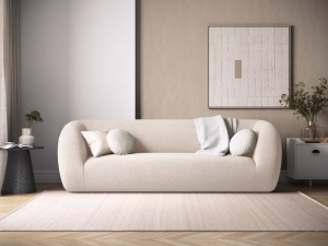 CANAPEA ELEGANTA 3 LOCURI, ESSEN, CULOARE BEIGE, MATERIAL BOUCLE, ARTIM GROUP SELECTION