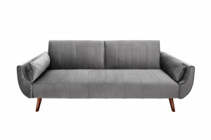 CANAPEA EXTENSIBILA, 215 CM, DIN CATIFEA GRI ARGINTIU, STIL MODERN, ARTIM GROUP SELECTION - Img 5